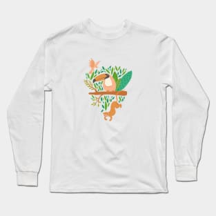 Joyful Jungle - Green Long Sleeve T-Shirt